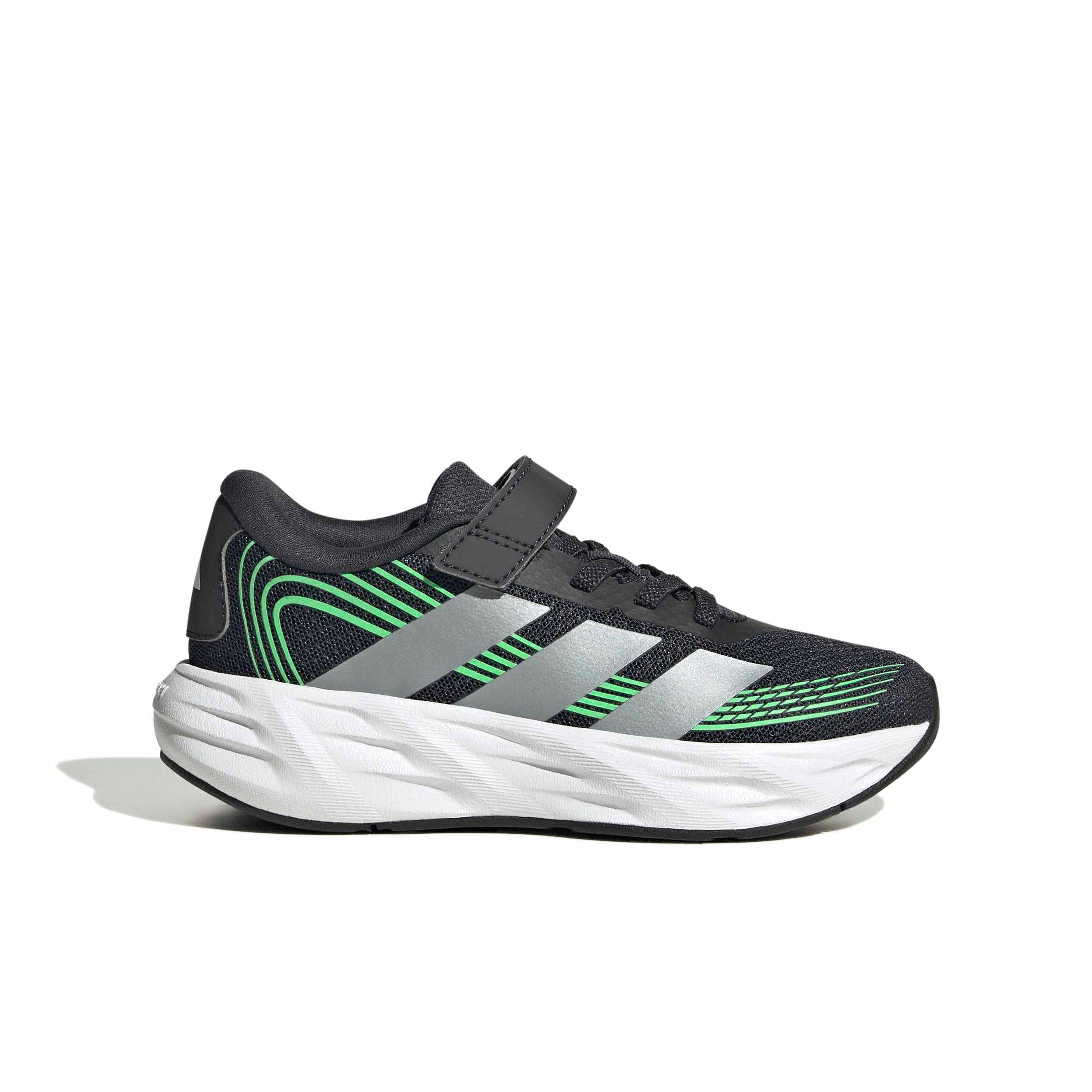 adidas Galaxy 8 EL C "Night Grey/Tech Grey Metallic/Screaming Green" Preschool Boys' Running Shoe - GREY/GREY/GREEN